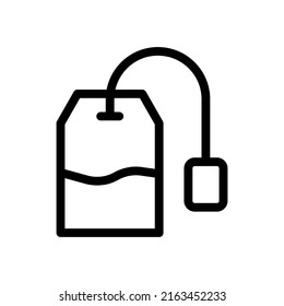 tea bag line icon illustration vector graphic