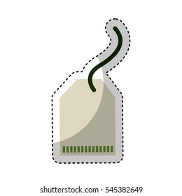 tea bag product isolated icon vector illustration design