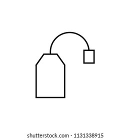 tea bag simple line icon