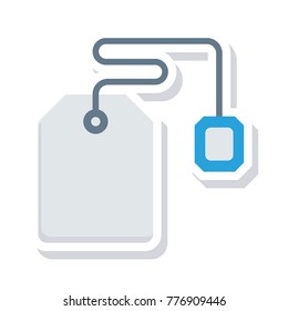 tea bag sticker icon