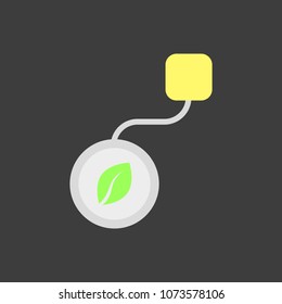tea bag vector icon