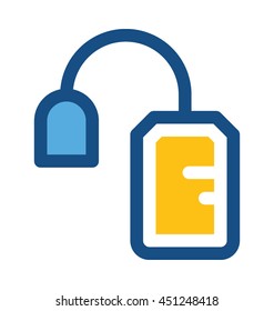 Tea Bag Vector Icon