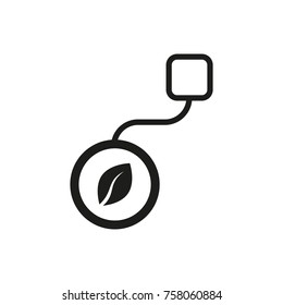 tea bag vector icon