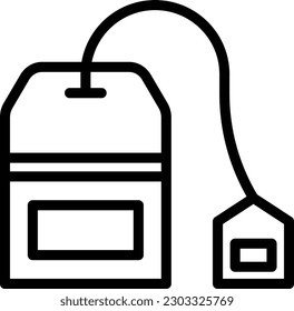 Teebeutel, Vektorsymbol - Design-Illustration