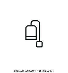 tea bag vector icon on white background