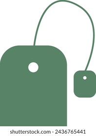 Tea bag vector illustration art