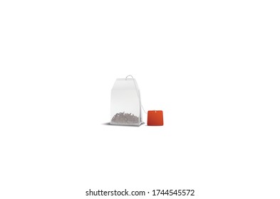 Tea bag vector illustration isolated on white background.