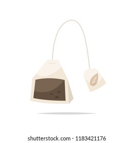 Tea bag vector isolated illustration