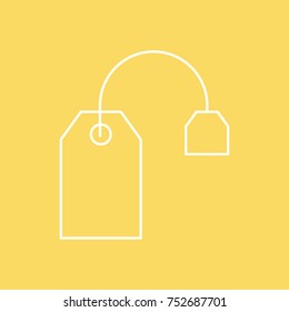 tea bag vector line icon. eps-10