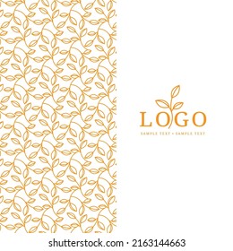 Tea banners. Green and Black tea, Matcha Japanese tea. Hand draw leaves on the background.