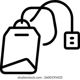 Tea beg editable icon design