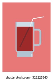 tea in a big glass