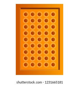 Tea biscuit icon. Cartoon of tea biscuit vector icon for web design isolated on white background