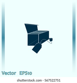 Tea box with tea bag