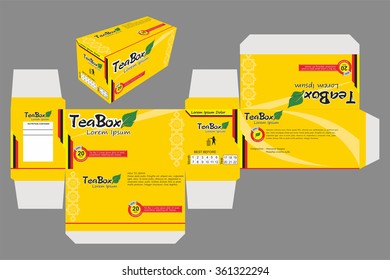 Tea Box Design and Die Cut