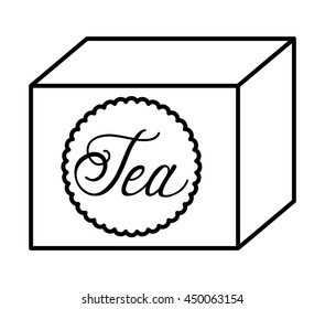 tea box isolated icon design, vector illustration  graphic 