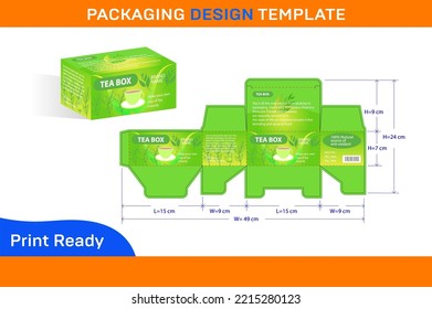 TEA BOX PACKAGING DESIGN TEMPLATE