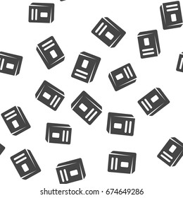 Tea box seamless pattern. Vector illustration for backgrounds