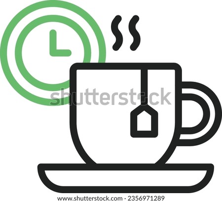 Tea Break Icon image. Suitable for mobile application.
