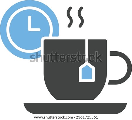Tea Break Icon image. Suitable for mobile application.