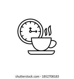 Tea Break icon in vector. Logotype
