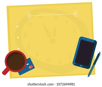 tea break in the office workplace