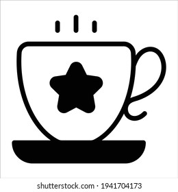 tea, breakfast flat line icon                 