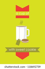 tea card design. vector illustration