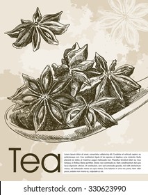 tea ceremony. beautiful background made by hand
