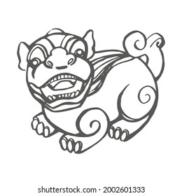 Tea ceremony. Tea figurine. Vector hand drawn illustration.