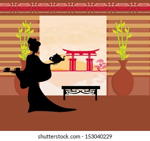 Tea ceremony of the geisha