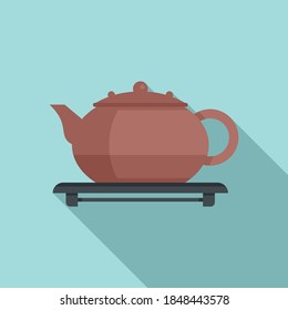 Tea ceremony icon. Flat illustration of tea ceremony vector icon for web design