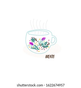 Tea ceremony illustration bowl chai cup hand drawn set inspiration graphic design element postcard. Cute simple vector dish wear kitchen stuff modern craft handmade ceramic rustic slow cozy life style