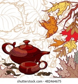 Tea ceremony invitation template