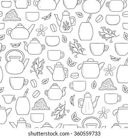 Tea ceremony seamless background