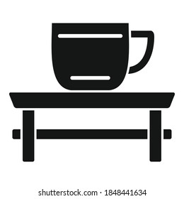 Tea ceremony table icon. Simple illustration of tea ceremony table vector icon for web design isolated on white background