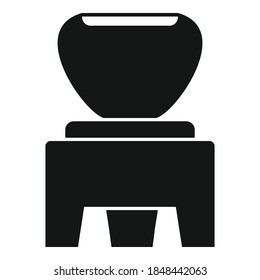 Tea ceremony tools icon. Simple illustration of tea ceremony tools vector icon for web design isolated on white background