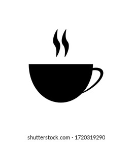 Tea, coffe cup icon glyph illustration