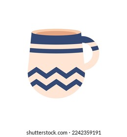 Tea or coffe cup vector illustration flat design