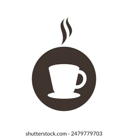 Tea or coffe cup vector illustration flat design