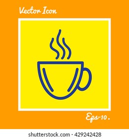 Tea or Coffee Cup icon. Eps-10.