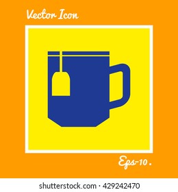 Tea or Coffee Cup icon. Eps-10.