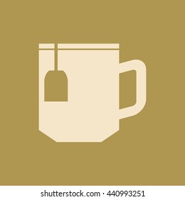 Tea or Coffee Cup Icon. Eps-10.