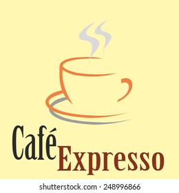 Tea coffee cup icon flat design vector - Illustration