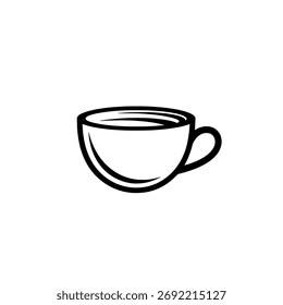 Ícone da xícara de café do chá - vetor da caneca da bebida quente