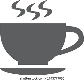 ilustración vectorial de icono de taza de té o café