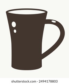 Silueta de taza de té o café