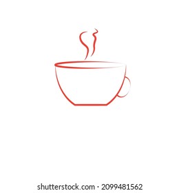 Logo vectorial de taza de té o café o ilustración