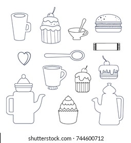 Tea, Coffee and Desserts Set