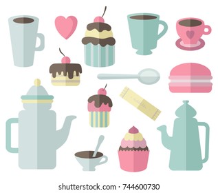 Tea, Coffee and Desserts Set